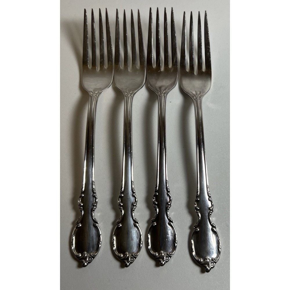 Rogers‎ Bros International Silverplate Set 4 Dinner Forks 1959 REFLECTION 1847